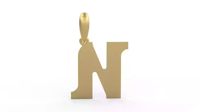 Initial Letters Pendant Cempaka Reguler N