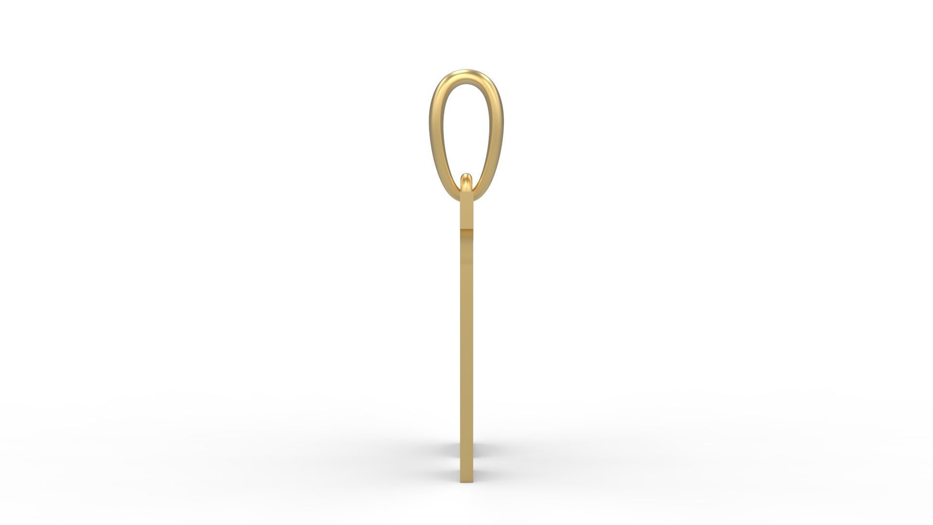 Initial Letters Pendant Cempaka Reguler N 3D print model_2