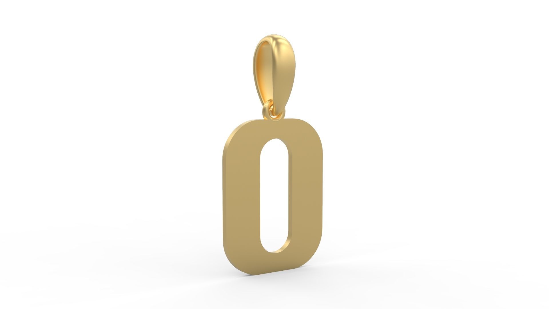 Initial Letters Pendant Cempaka Reguler O 3D print model_3