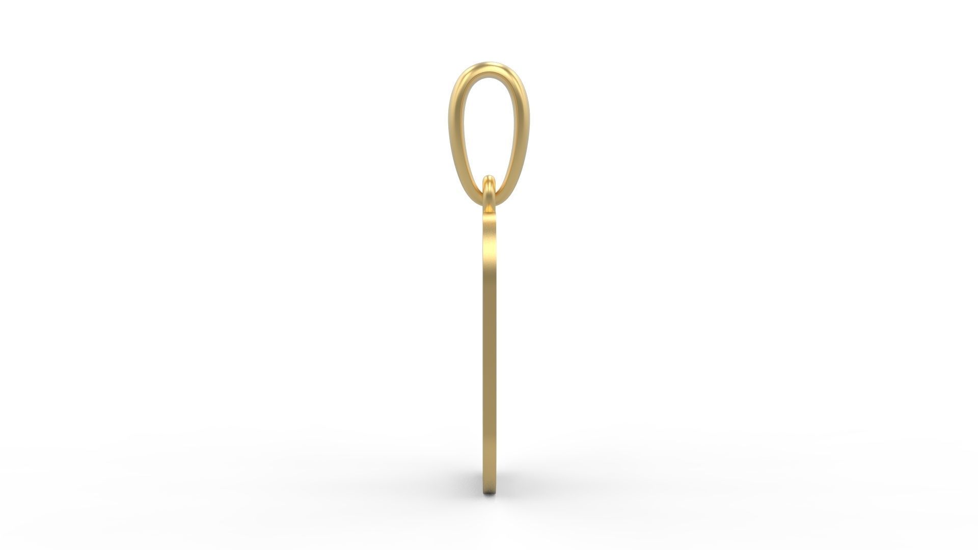 Initial Letters Pendant Cempaka Reguler O 3D print model_2