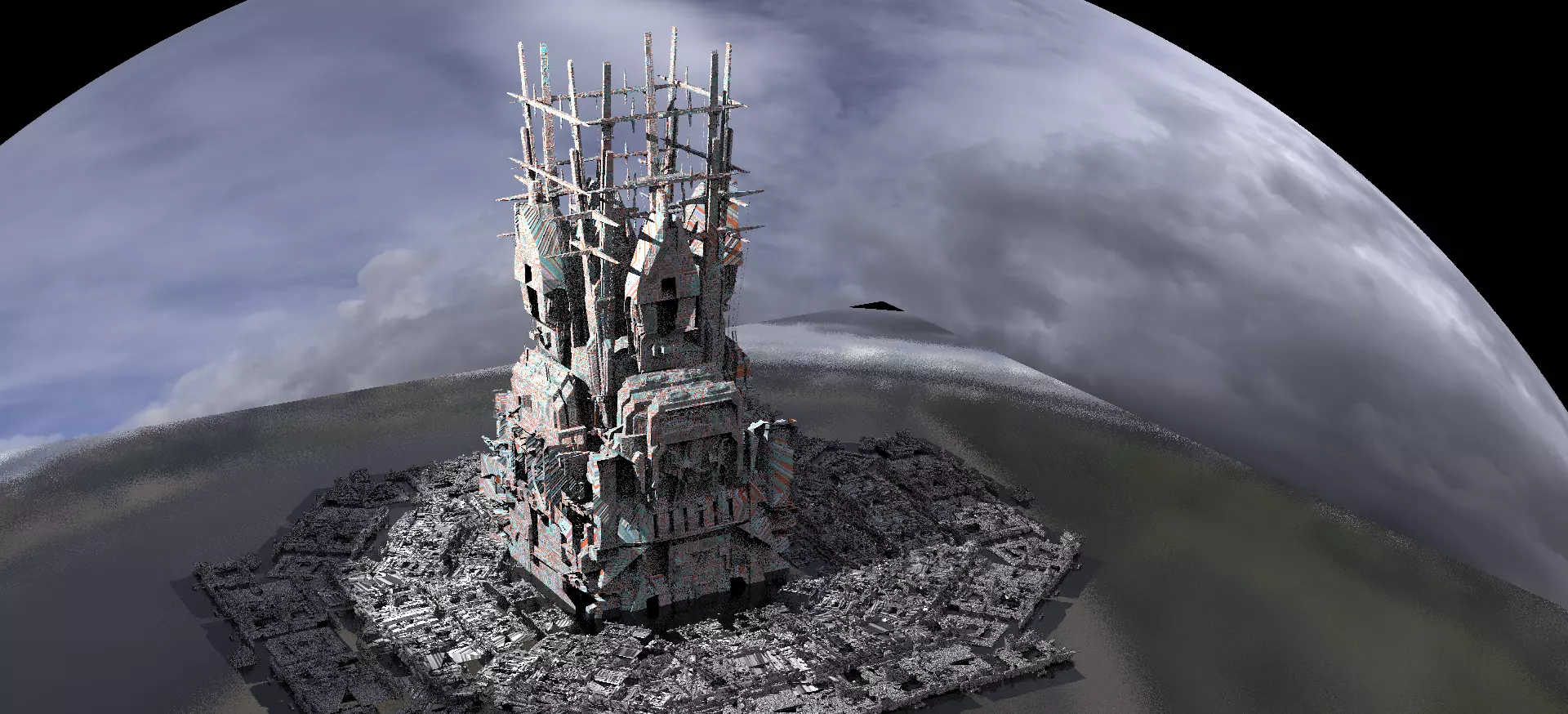 Galaxy Elite base Under repair 3D model_0