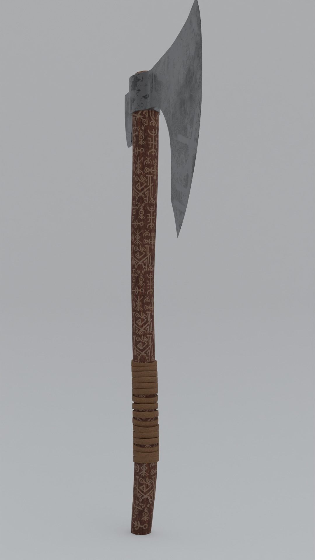  Viking Axe Low-poly 3D model_6