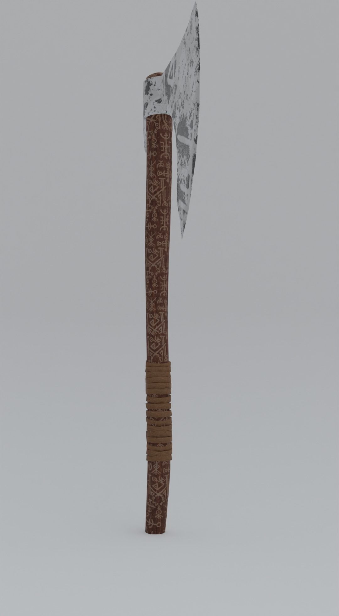  Viking Axe Low-poly 3D model_23