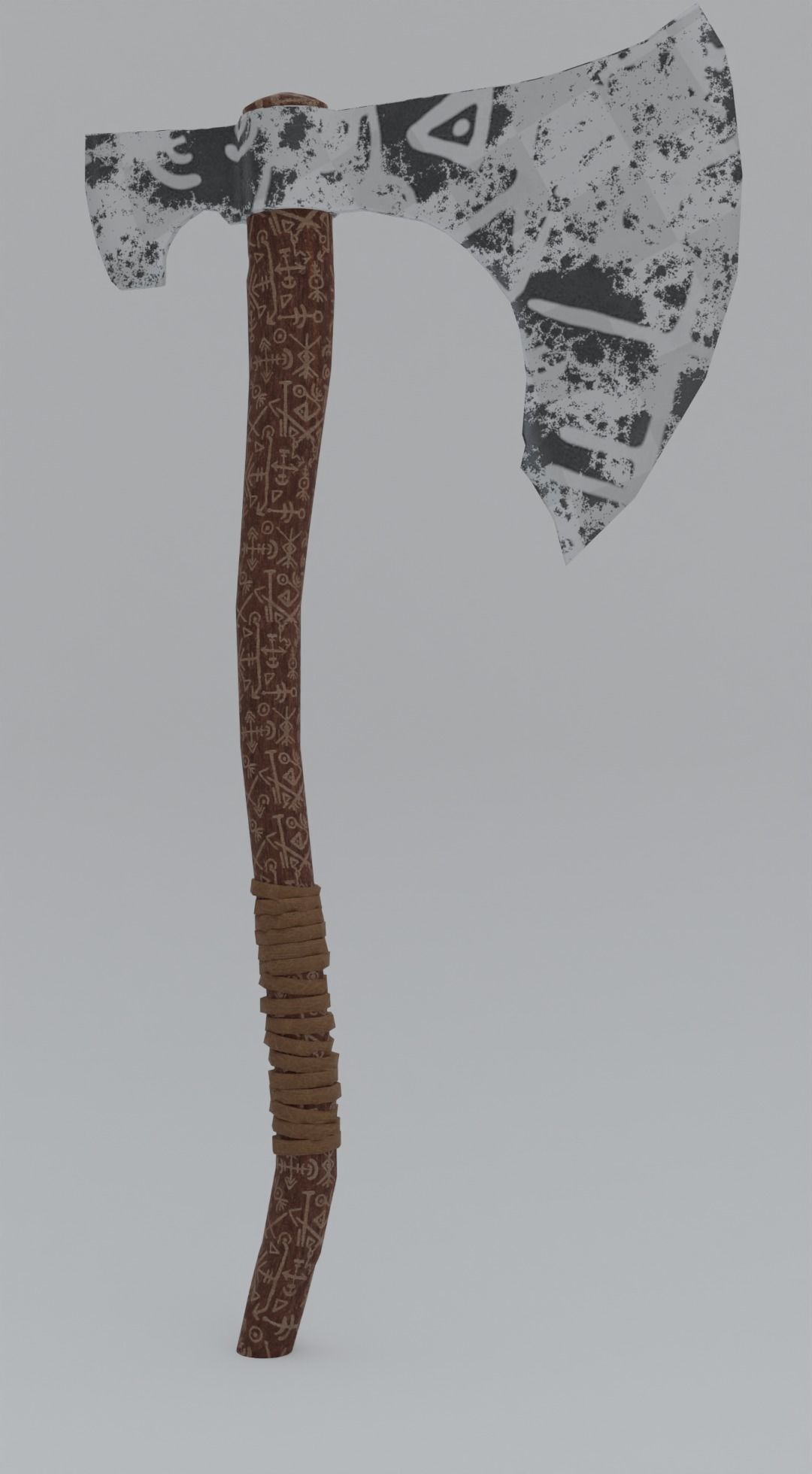  Viking Axe Low-poly 3D model_18