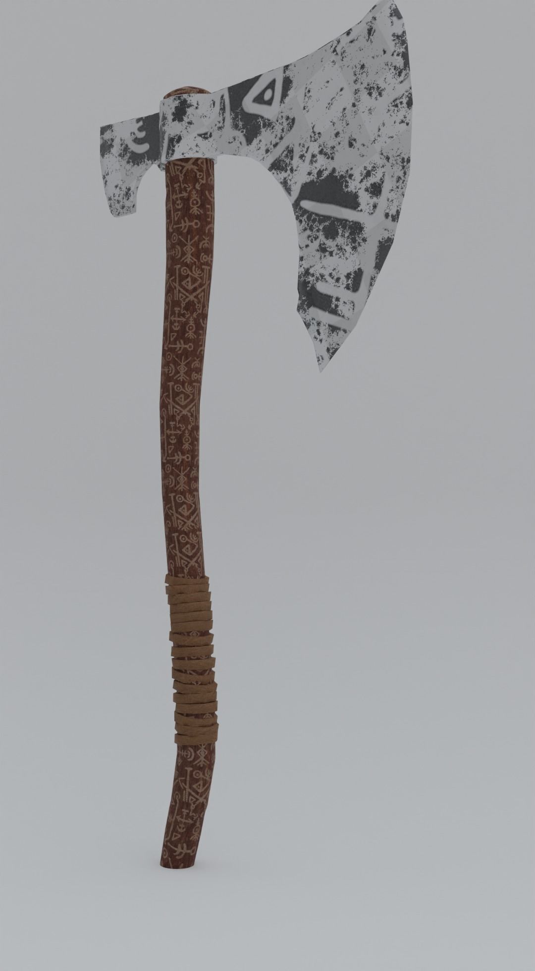  Viking Axe Low-poly 3D model_20