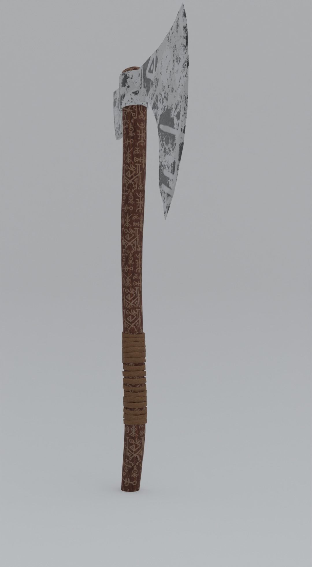  Viking Axe Low-poly 3D model_22