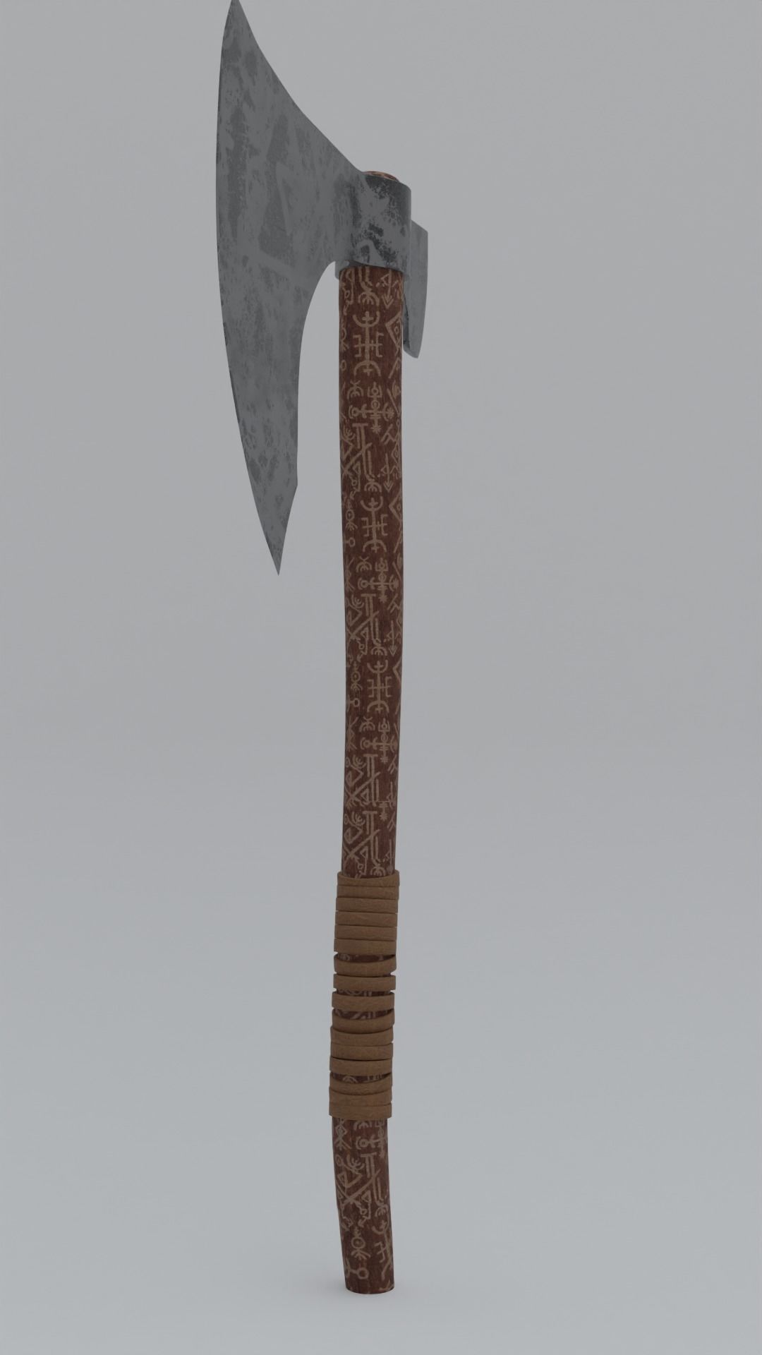  Viking Axe Low-poly 3D model_8