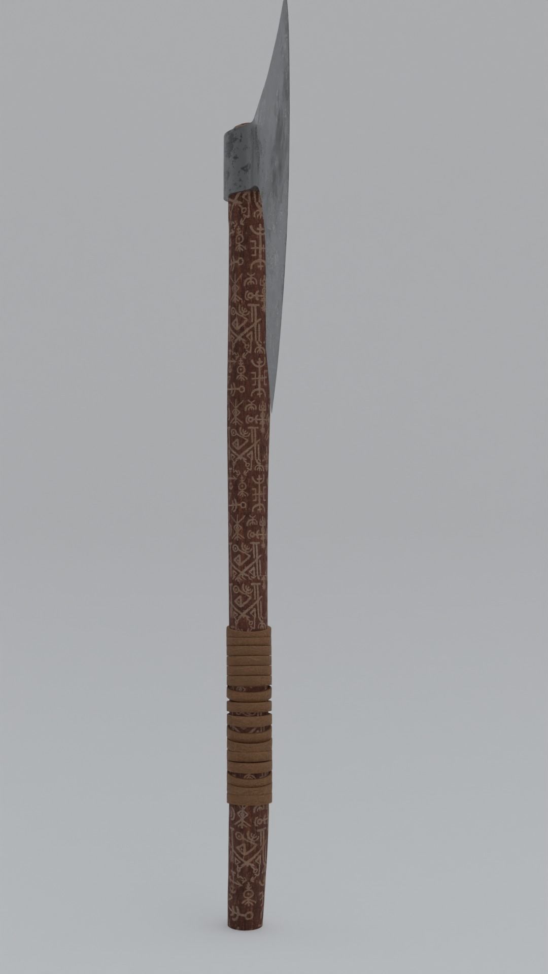  Viking Axe Low-poly 3D model_7