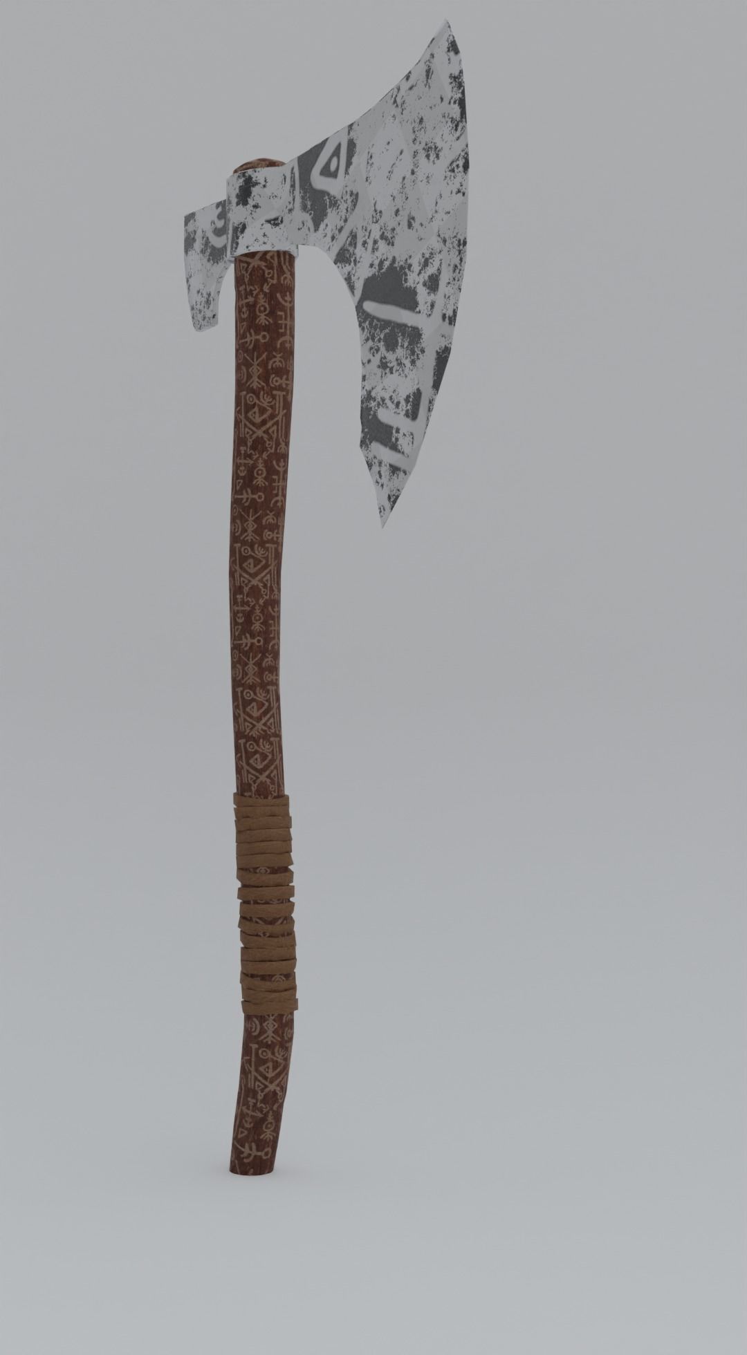  Viking Axe Low-poly 3D model_21