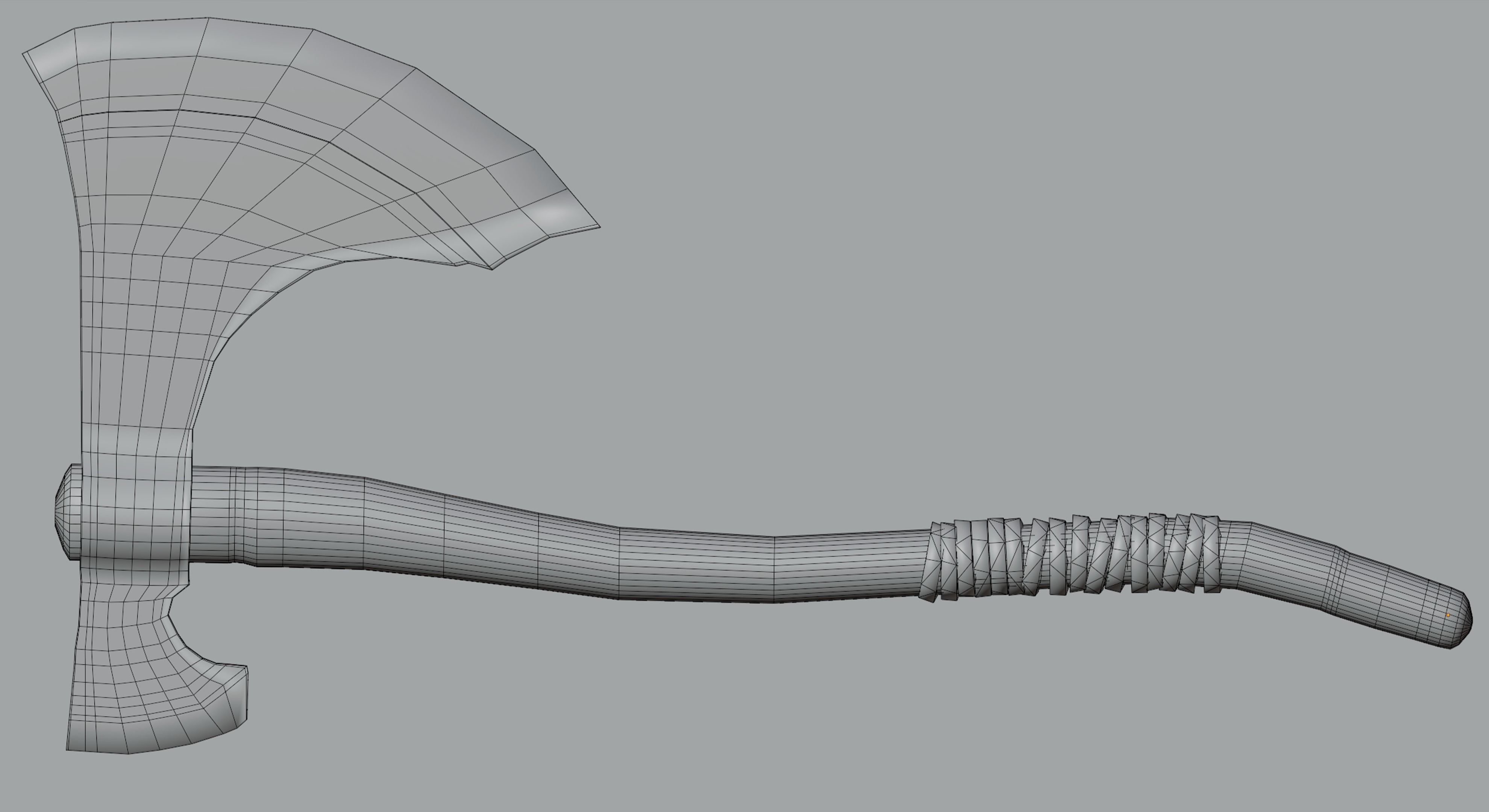  Viking Axe Low-poly 3D model_31