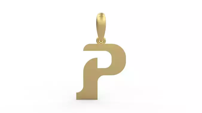 Initial Letters Pendant Cempaka Reguler P