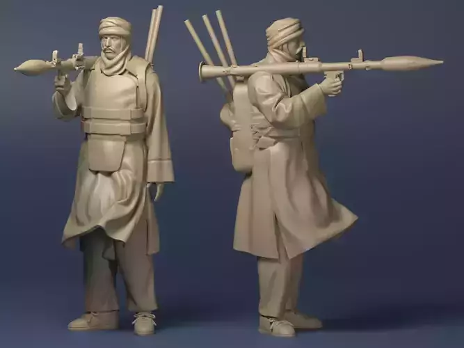 Eastern warrior  2 3D print model