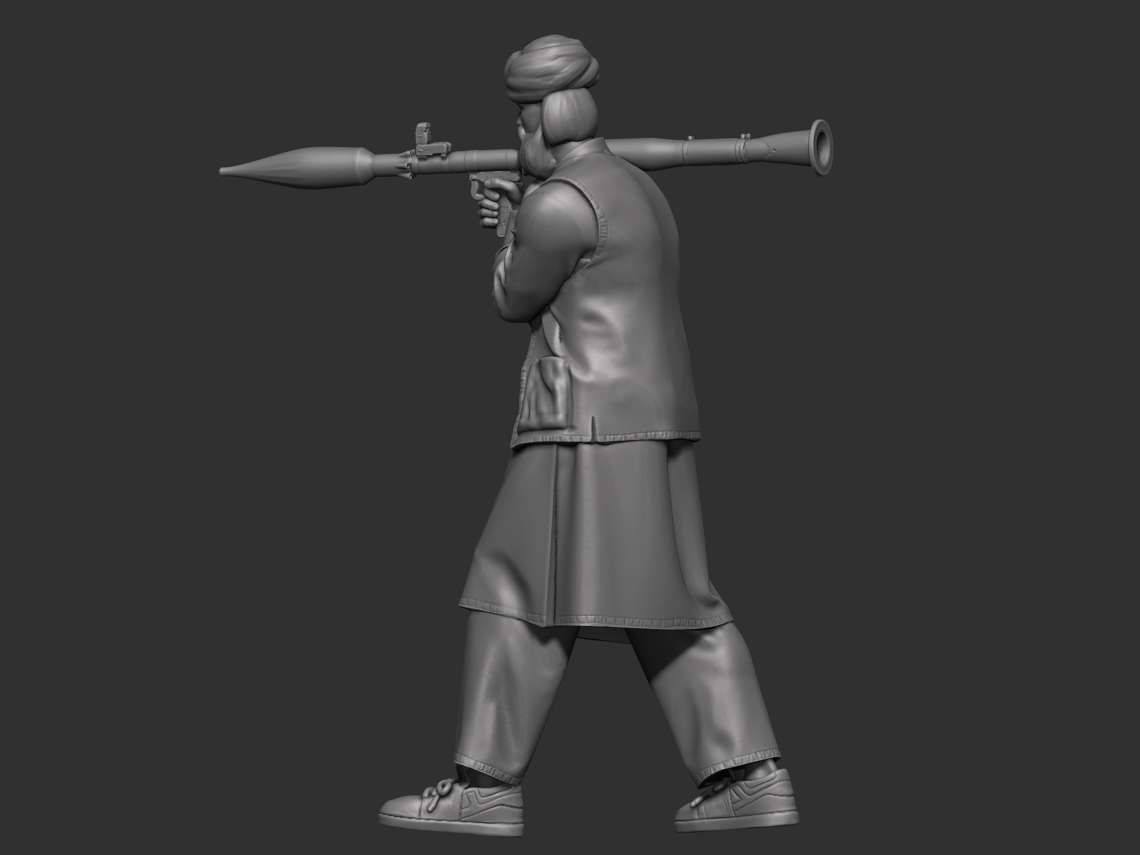 Eastern warrior 3 3D print model_16