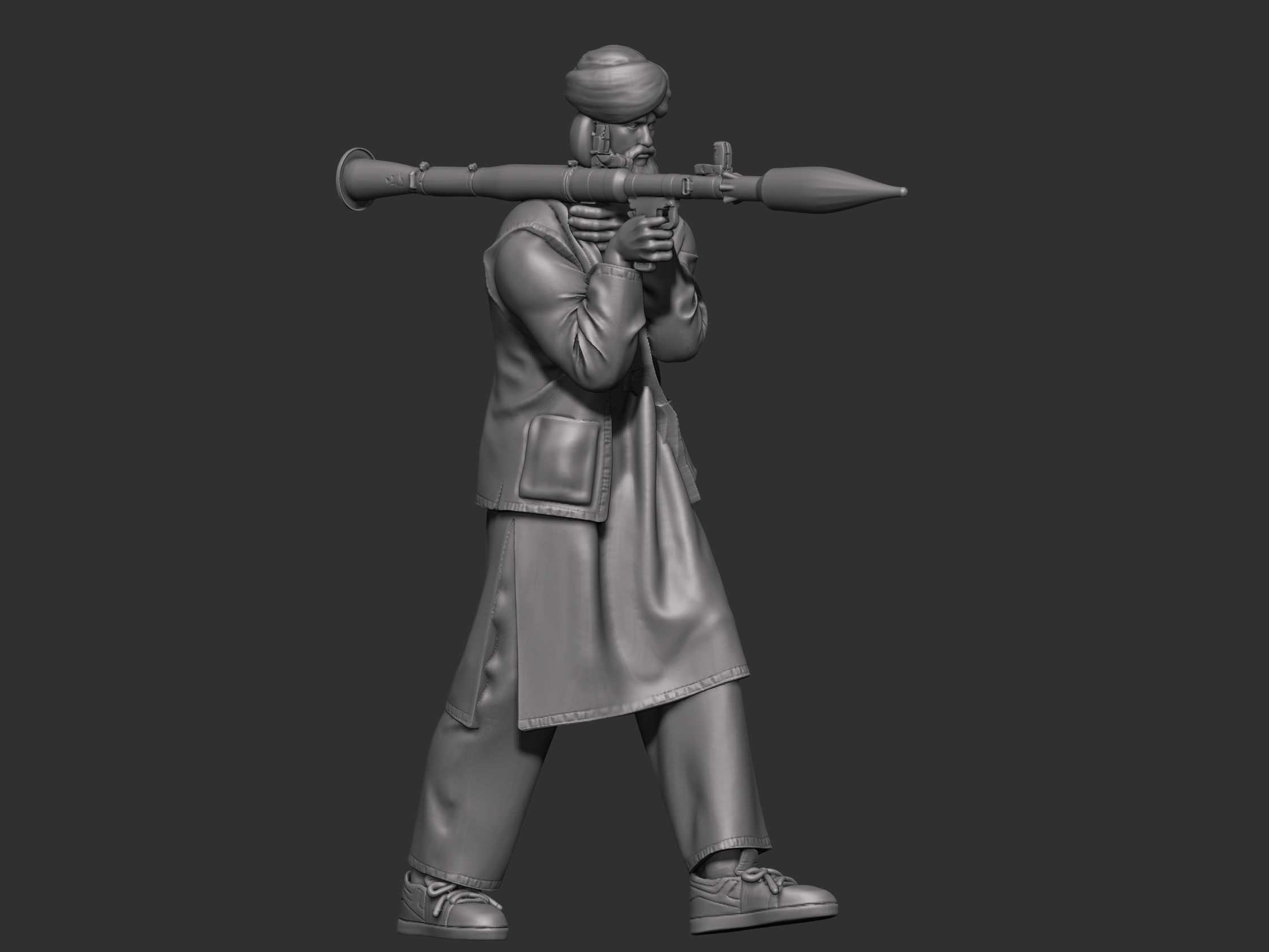 Eastern warrior 3 3D print model_7