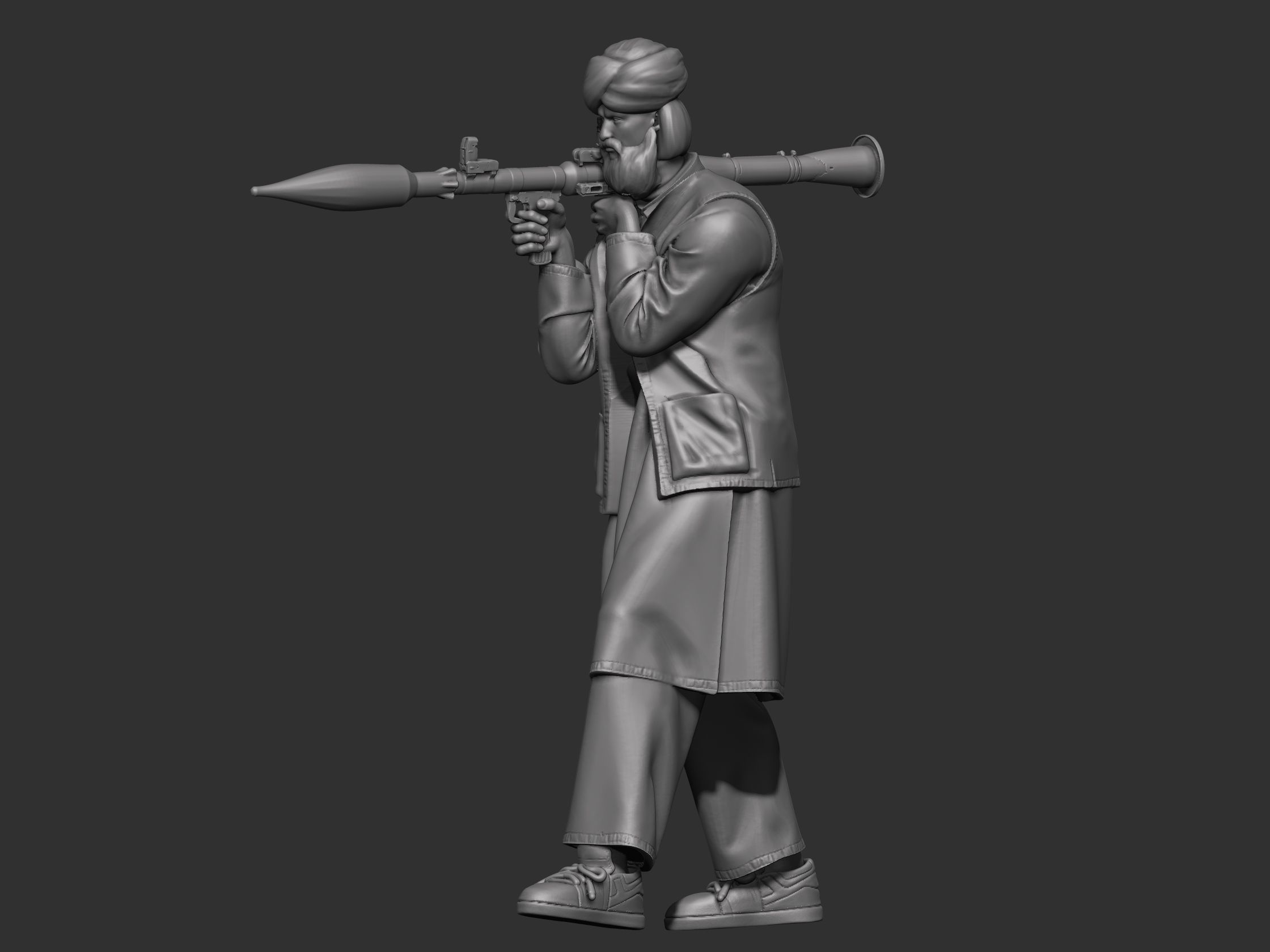 Eastern warrior 3 3D print model_13