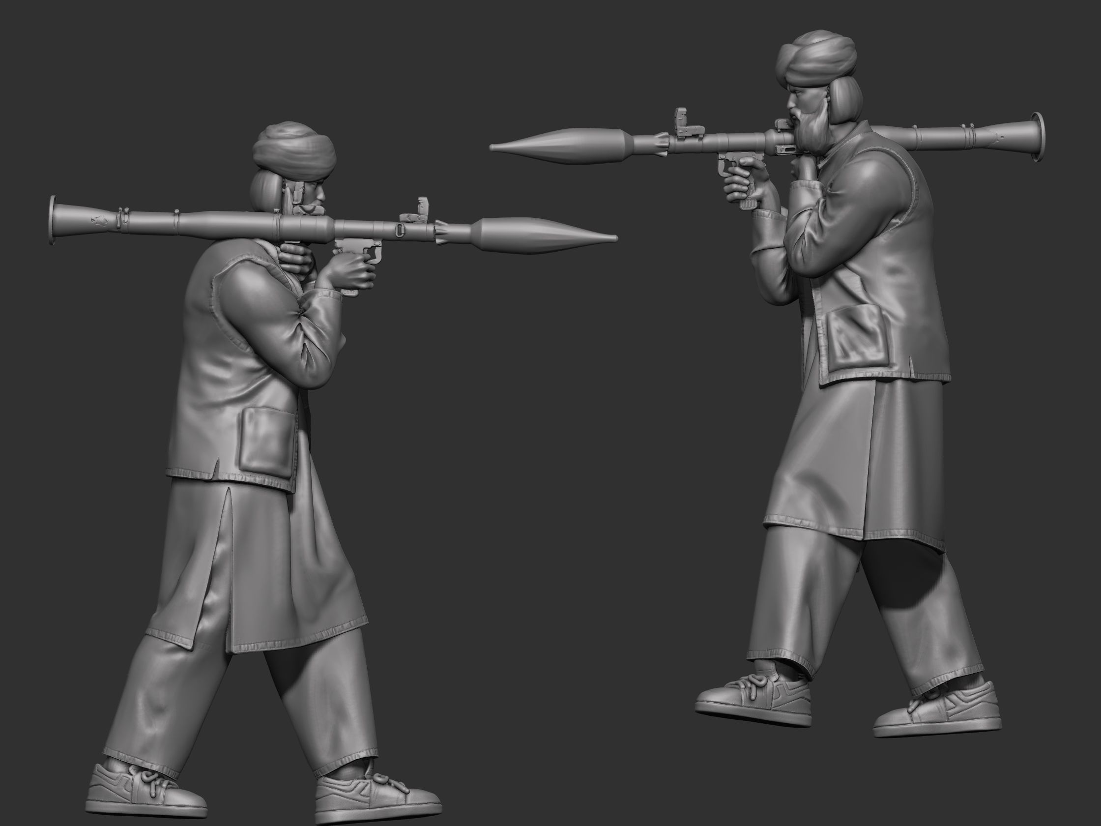 Eastern warrior 3 3D print model_9