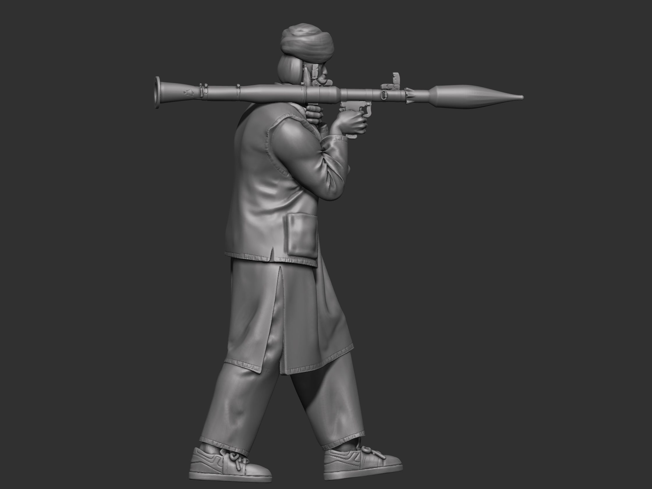 Eastern warrior 3 3D print model_2