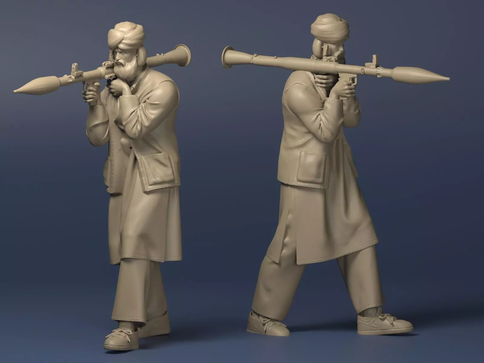 Eastern warrior 3 3D print model_0