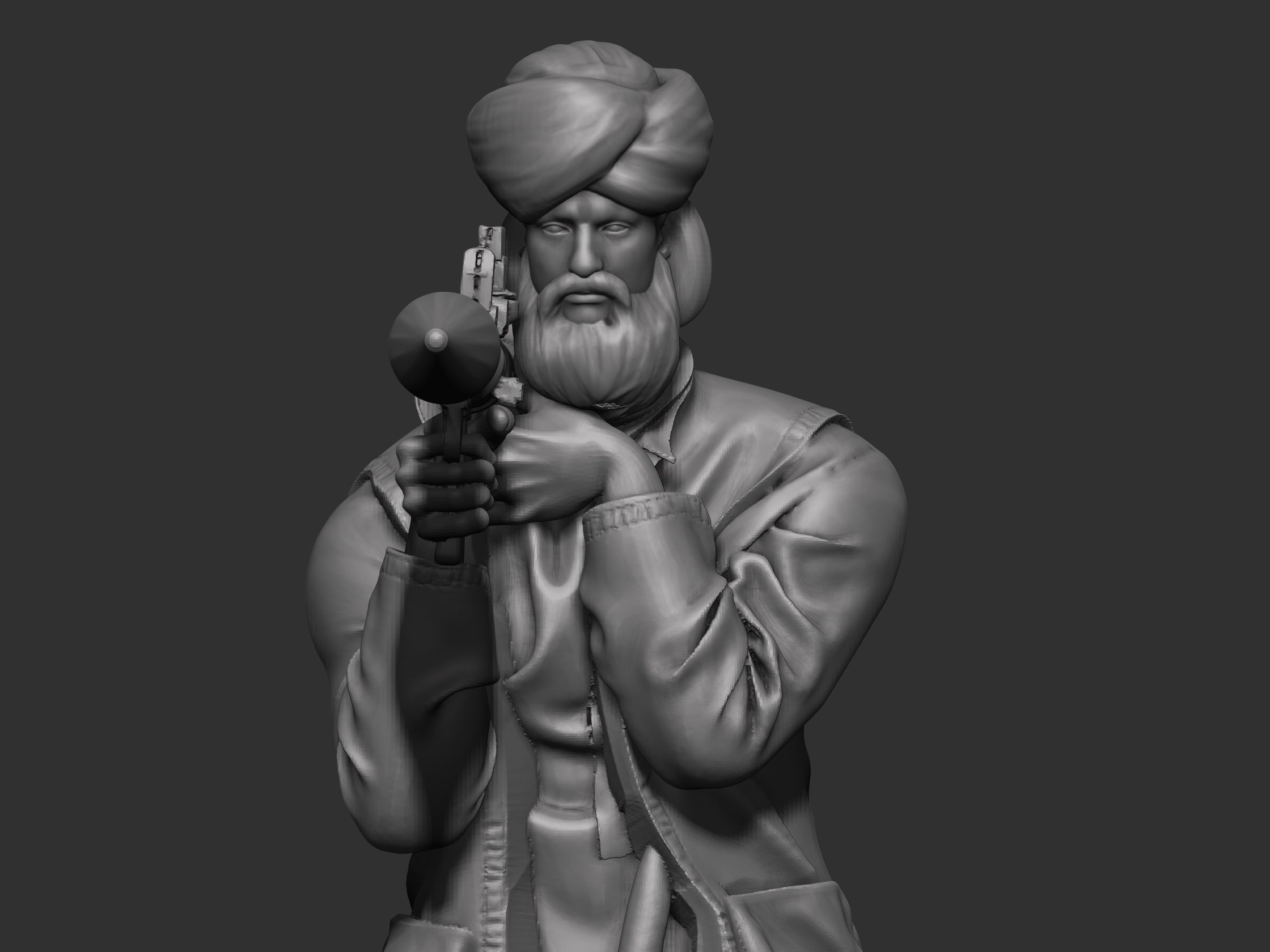 Eastern warrior 3 3D print model_12