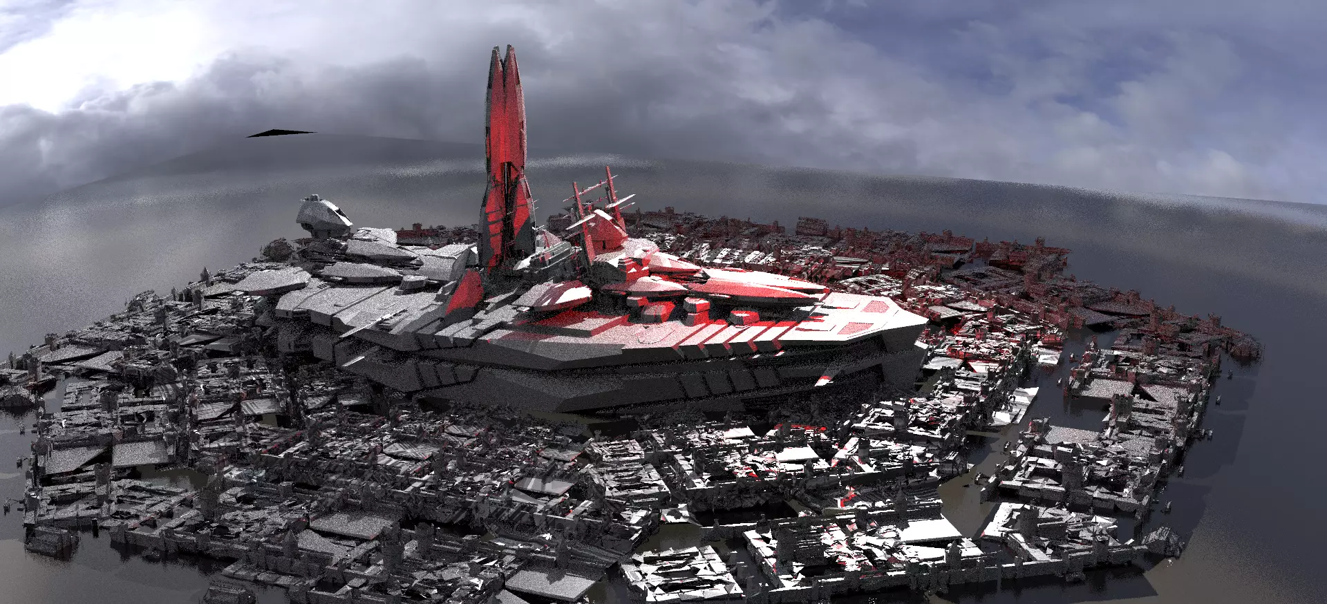 Future Battleship 2 3D model_0