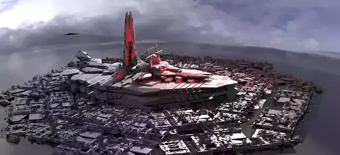 Future Battleship 2 3D model