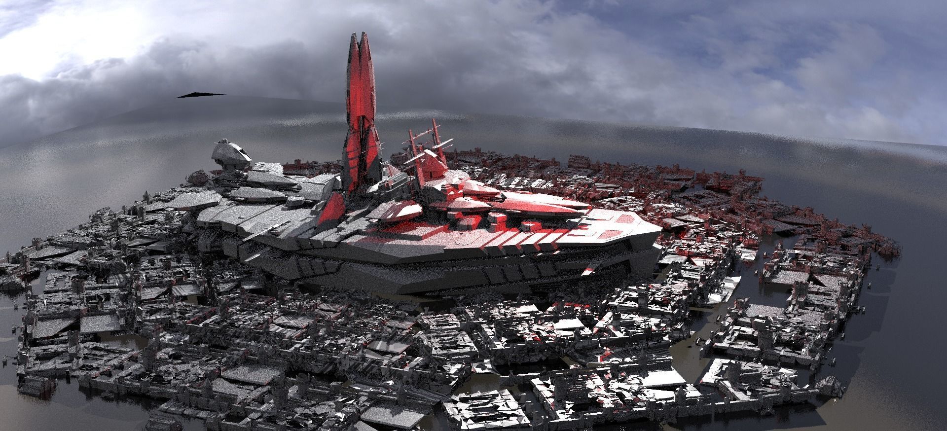 Future Battleship 2 3D model_1