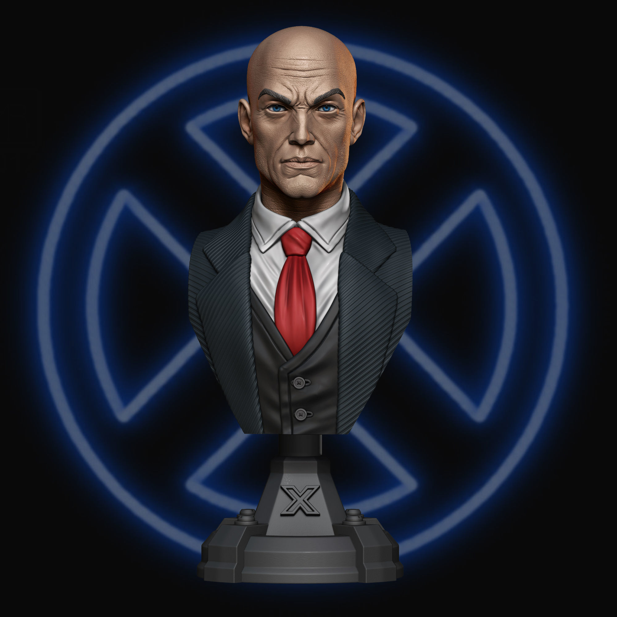 XAVIER X- MEN BUST 3D print model_3