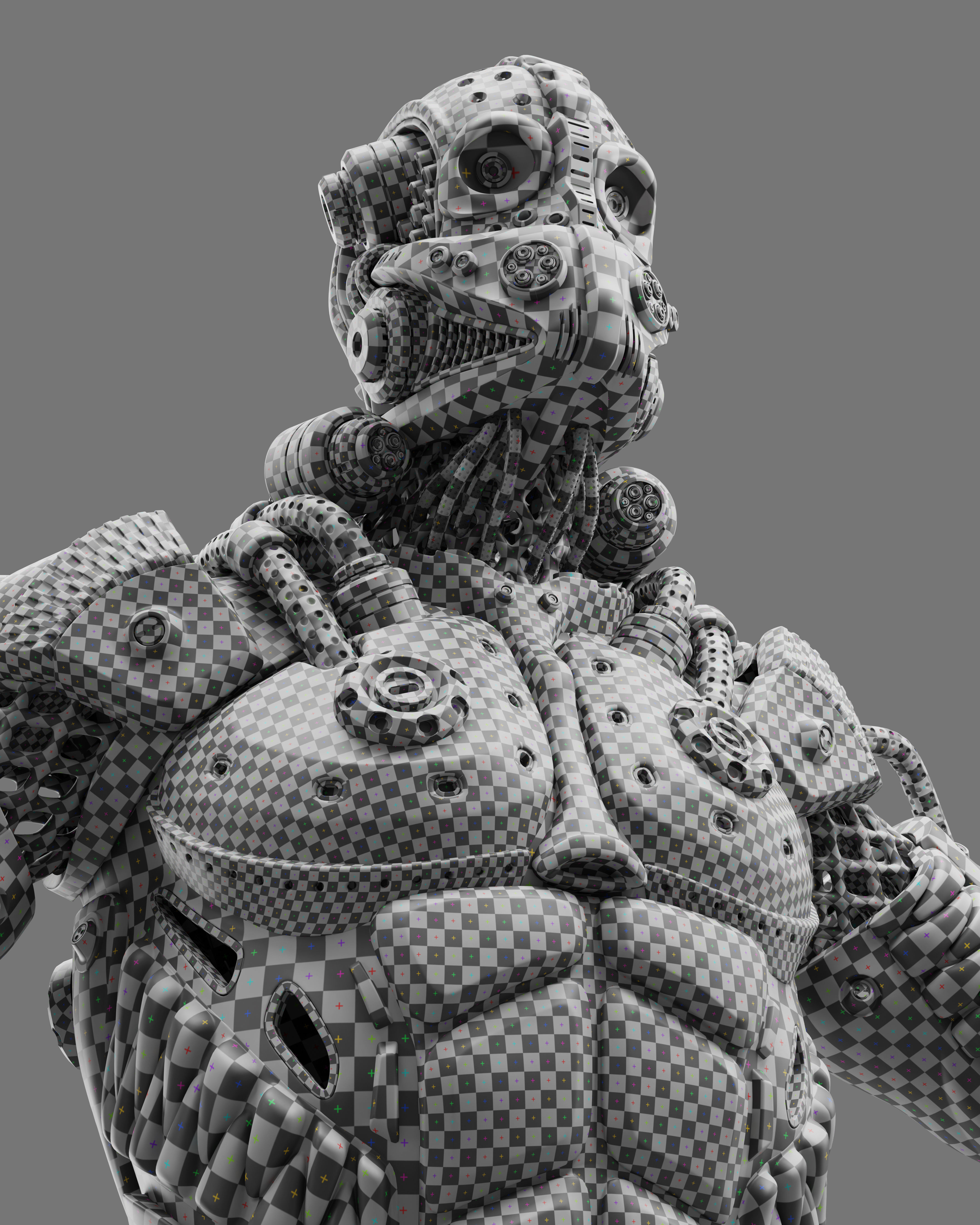 Sci Fi - Character 02 - Bust 3D model_8