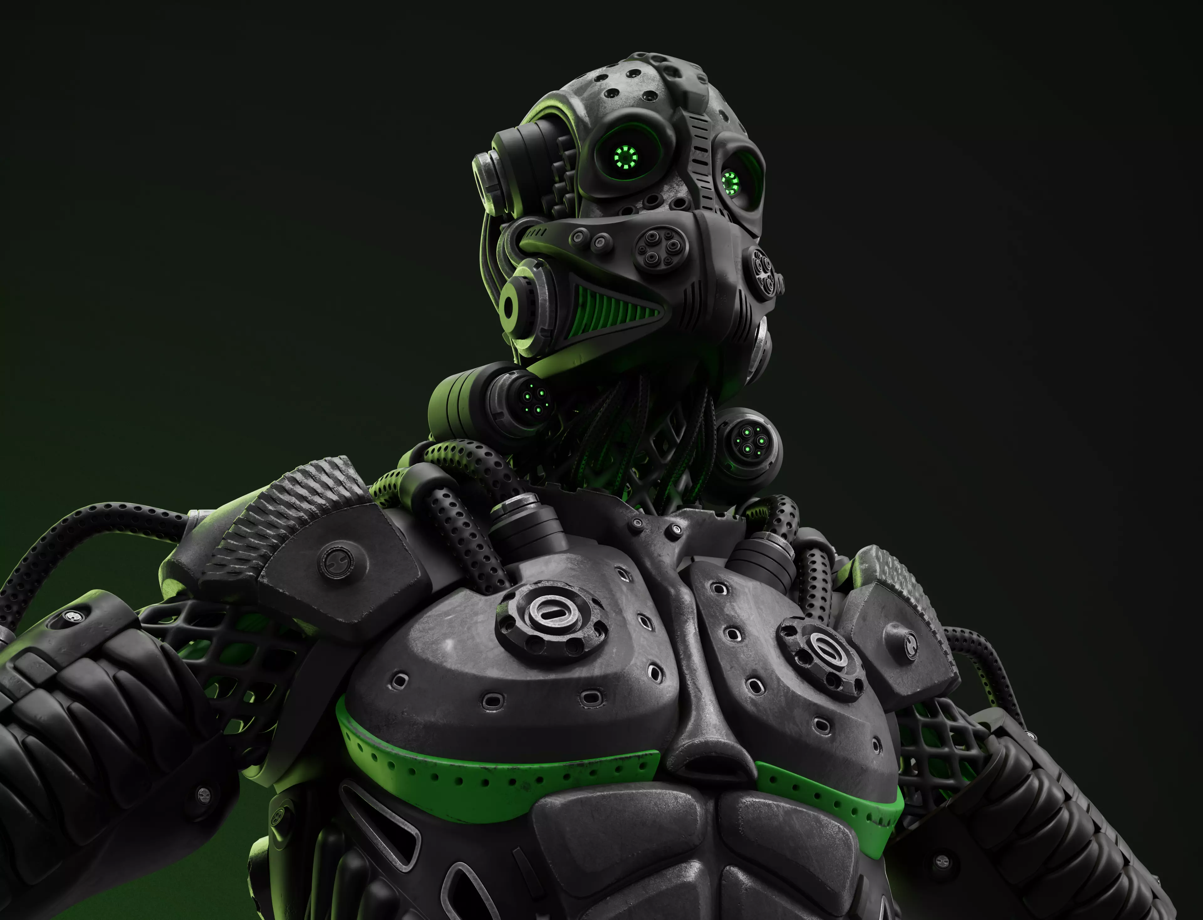 Sci Fi - Character 02 - Bust 3D model_0