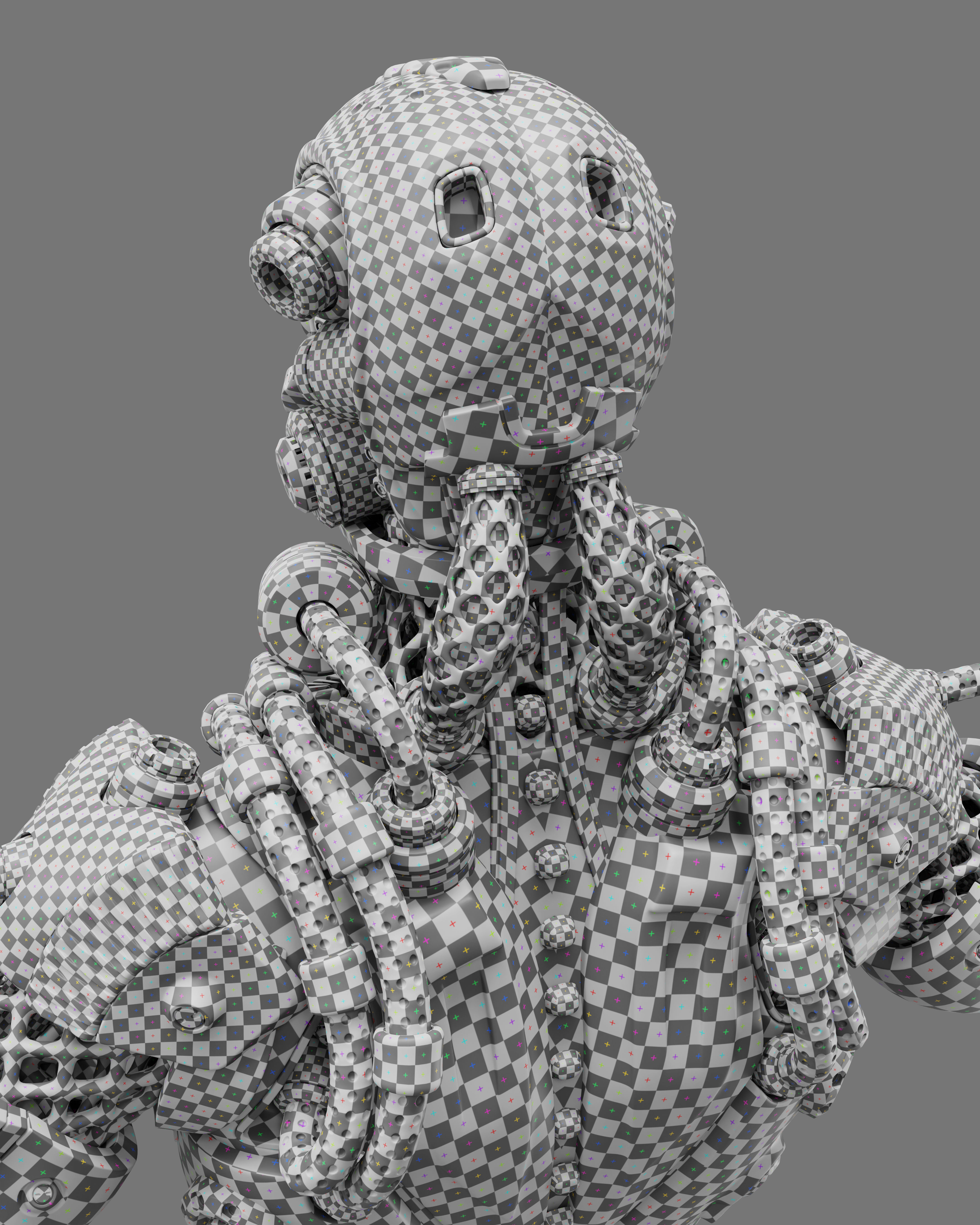 Sci Fi - Character 02 - Bust 3D model_11