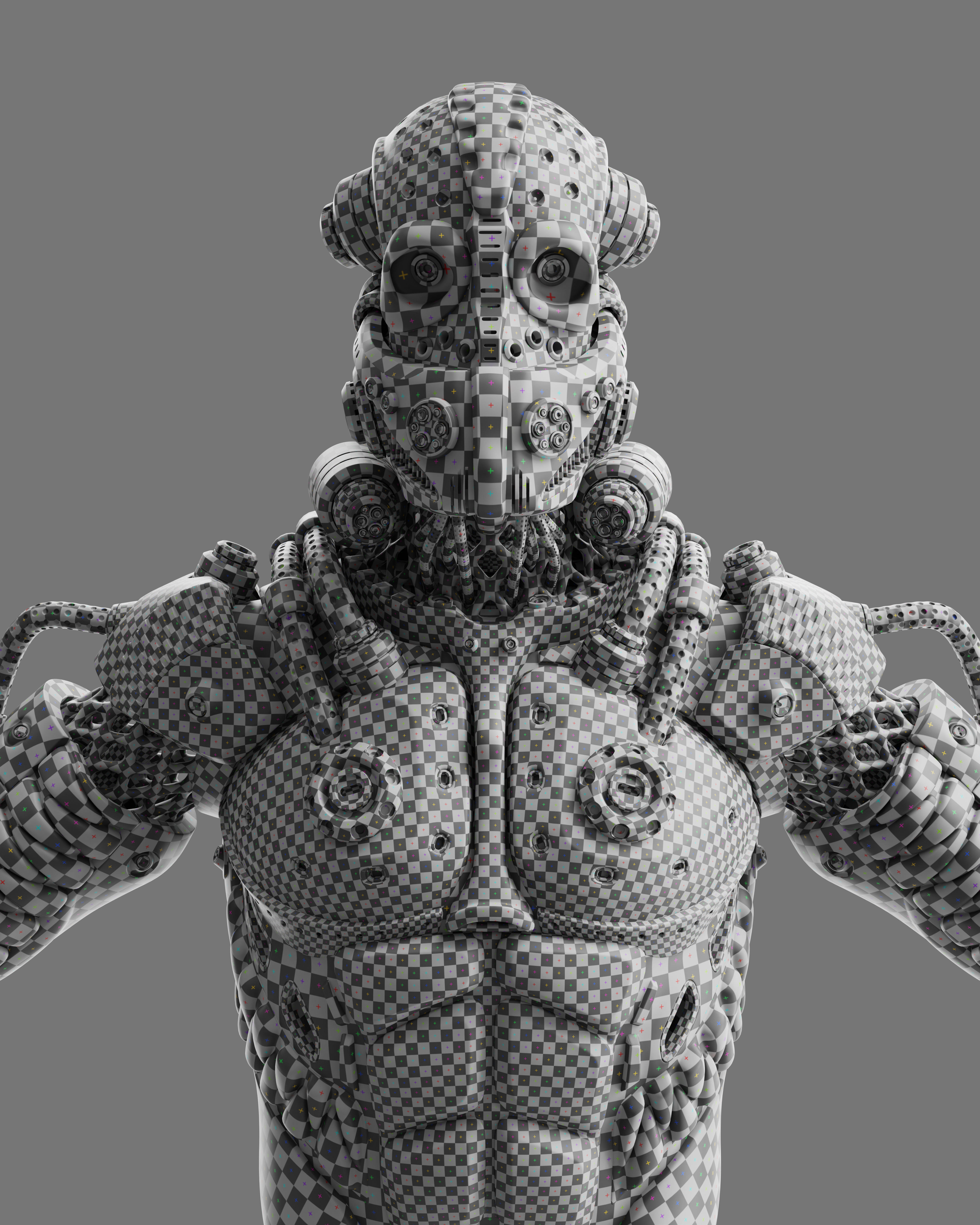Sci Fi - Character 02 - Bust 3D model_10