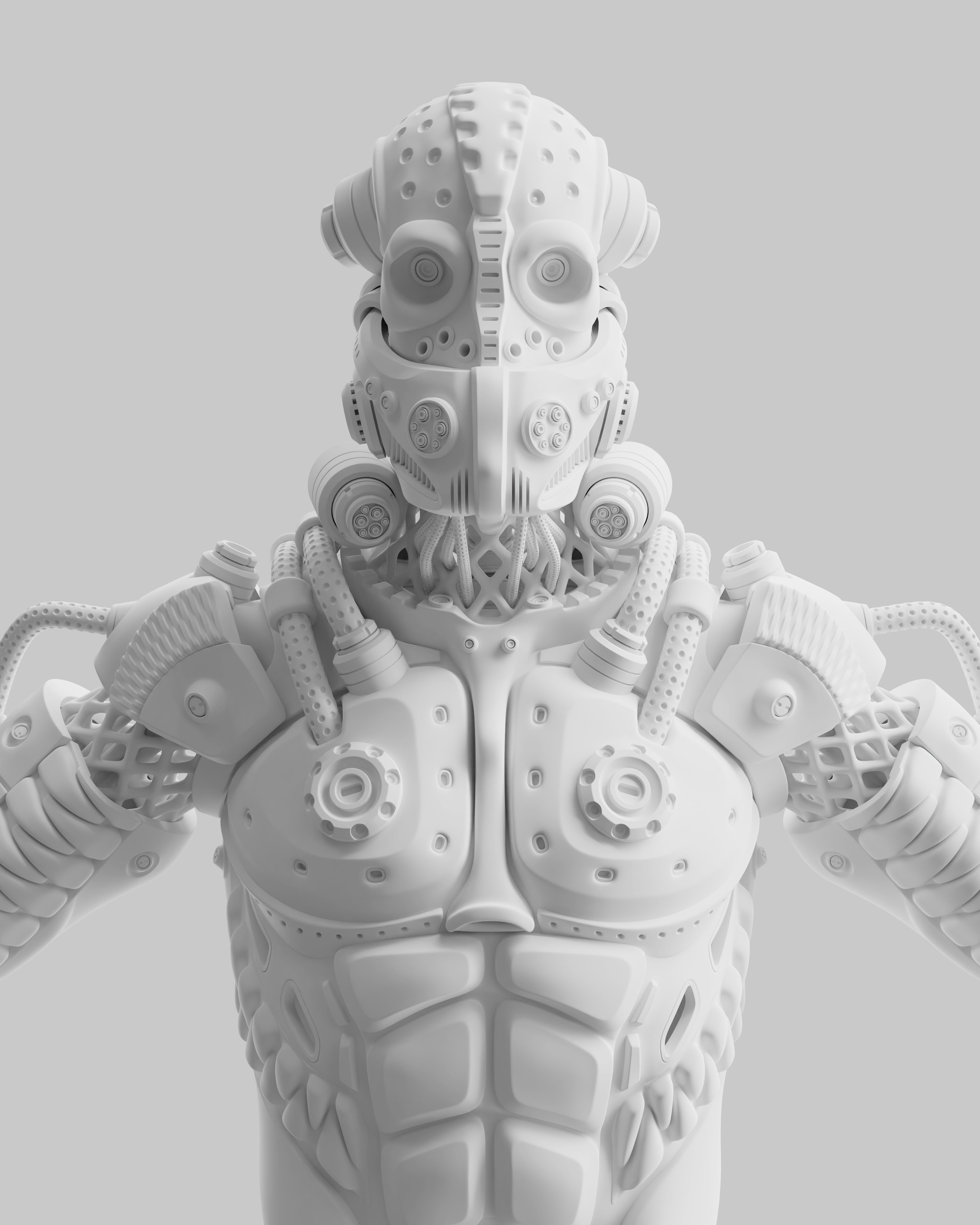 Sci Fi - Character 02 - Bust 3D model_6