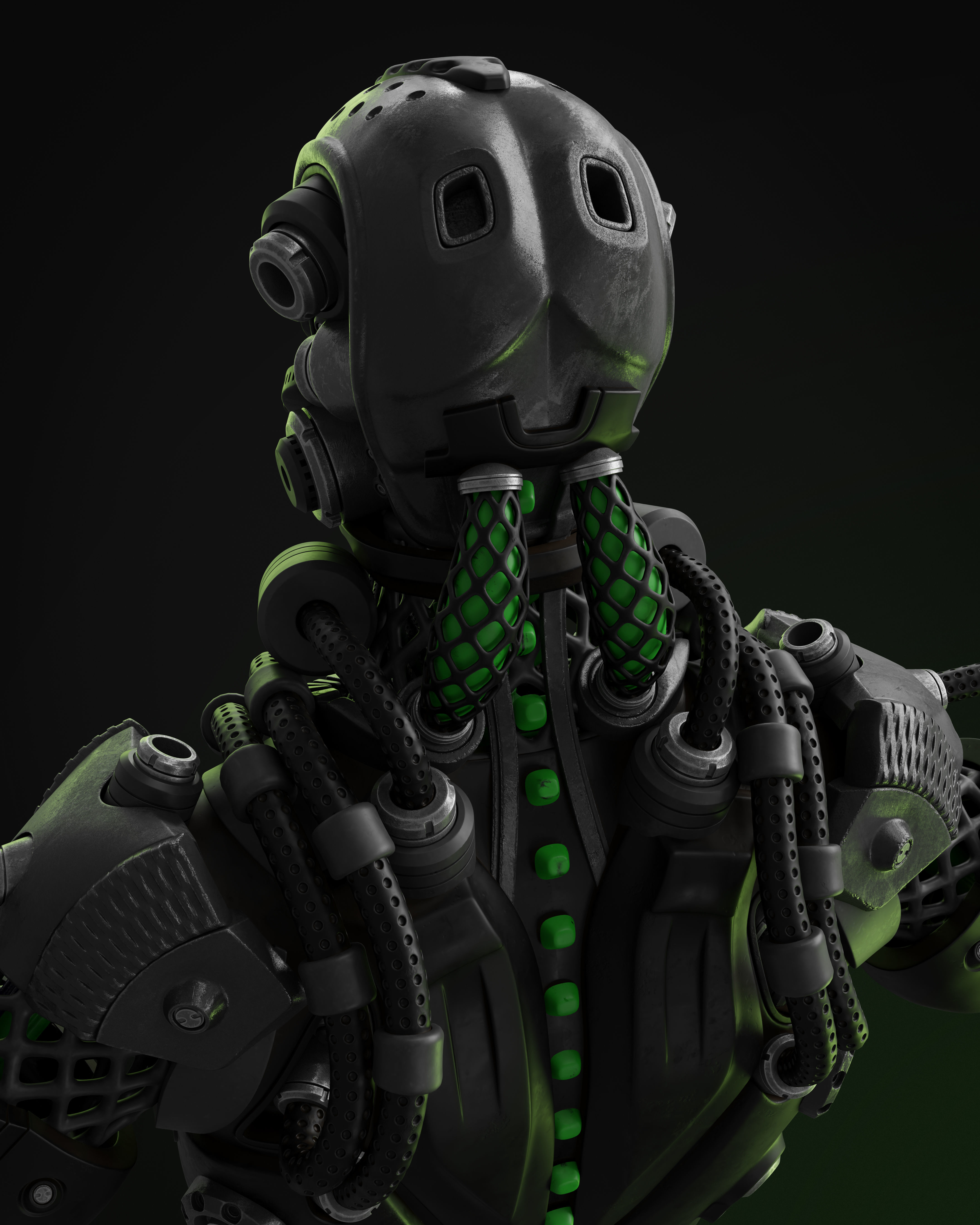 Sci Fi - Character 02 - Bust 3D model_3
