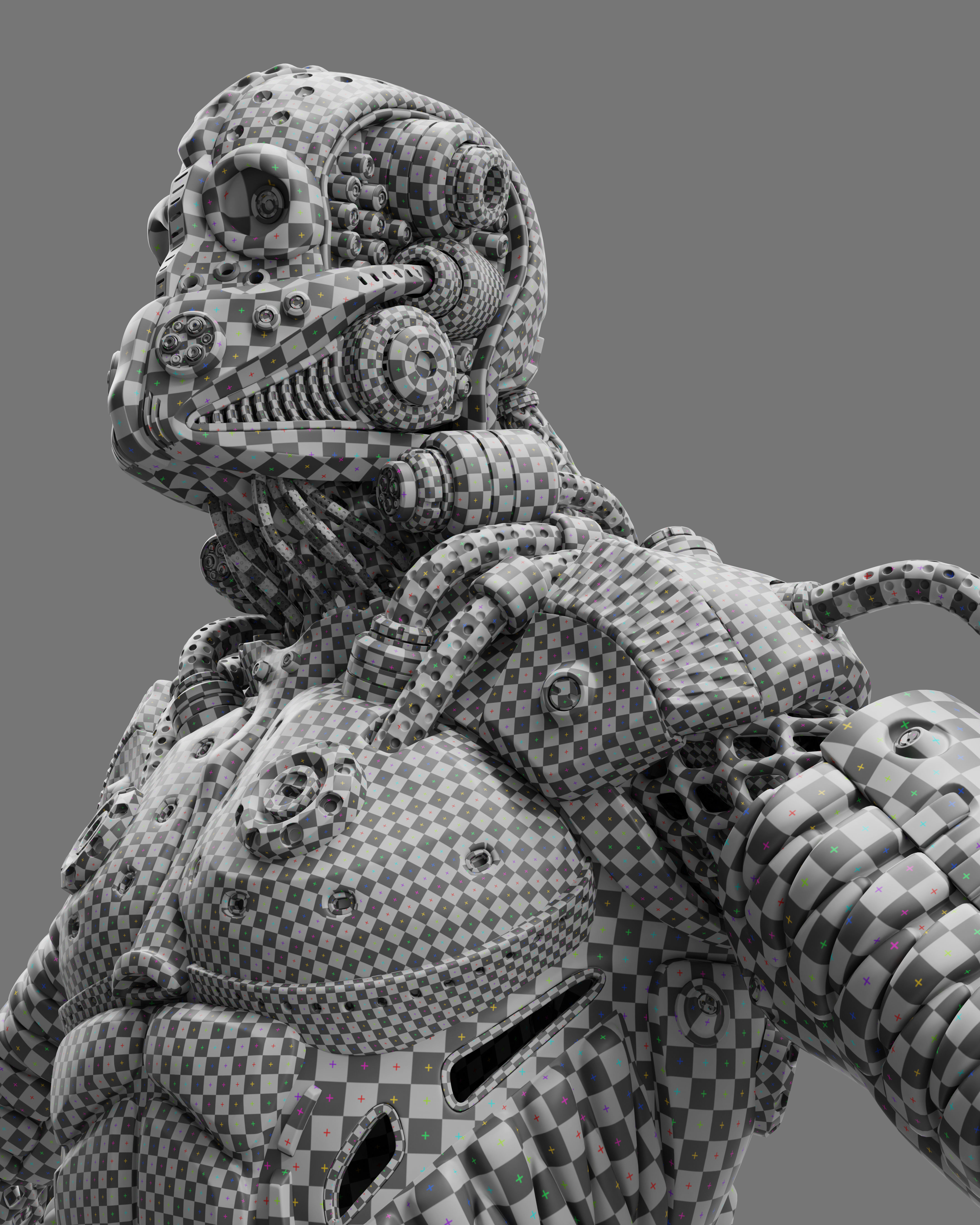 Sci Fi - Character 02 - Bust 3D model_9