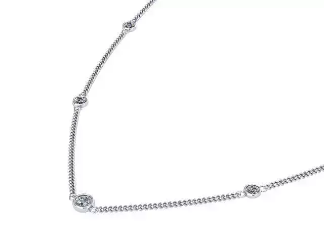 Diamond Station Necklace