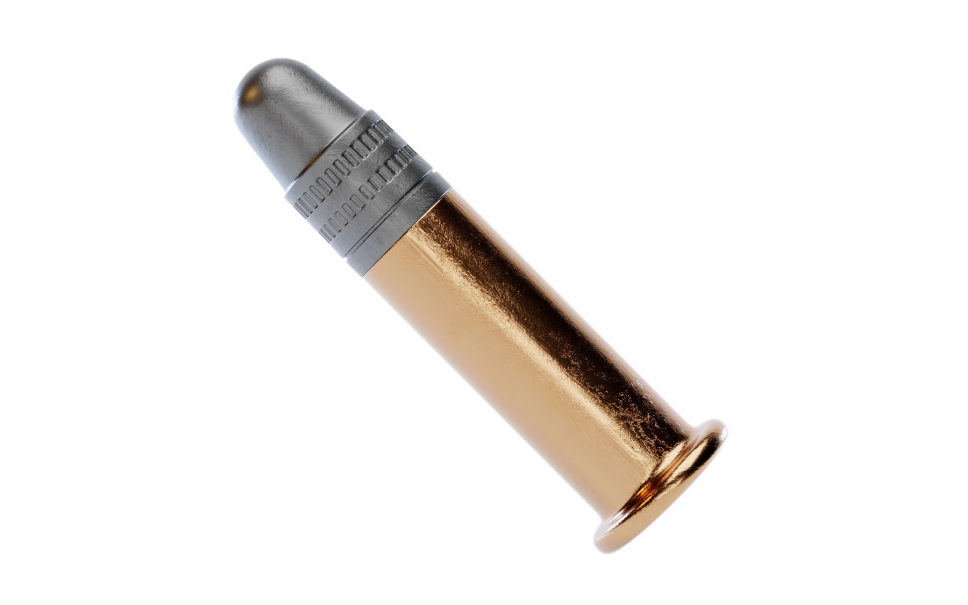 22 Long Rifle Bullet 3D model_4