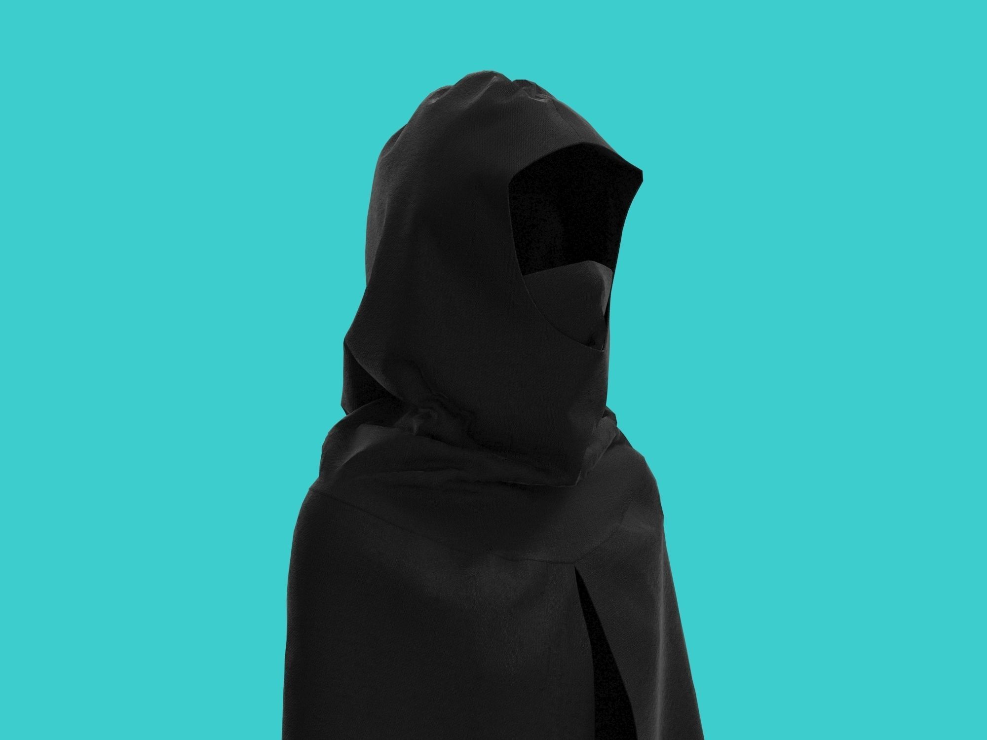 cape hood 3D model_9