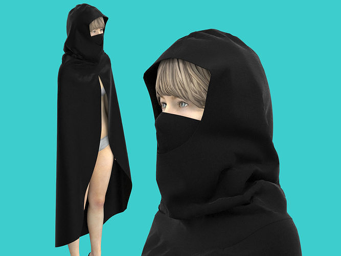 cape hood 3D model