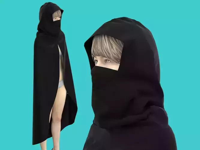 cape hood 3D model