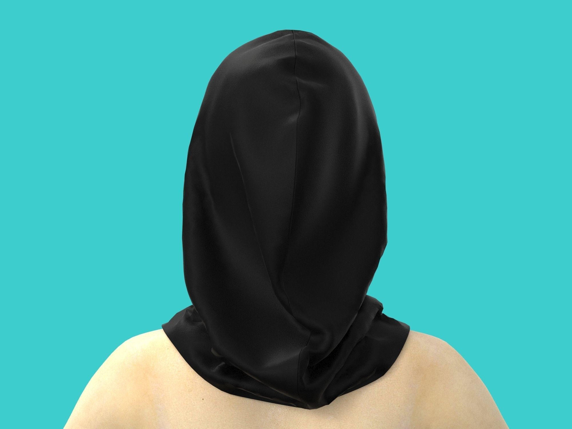 3d hood hooded face mask 3D model_10