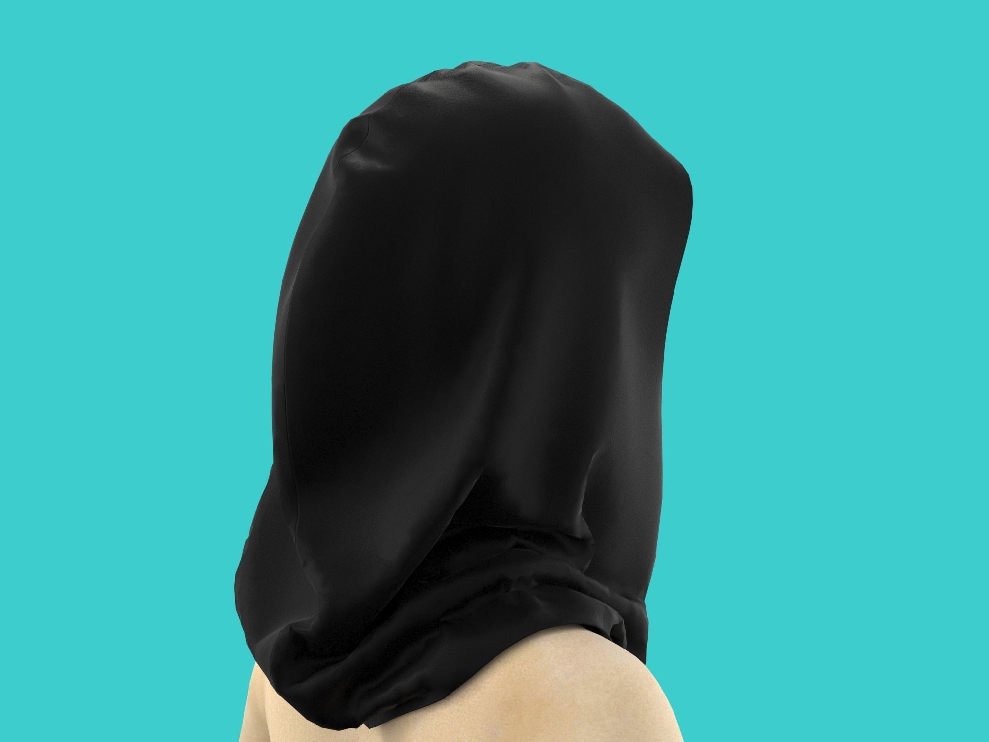 3d hood hooded face mask 3D model_11
