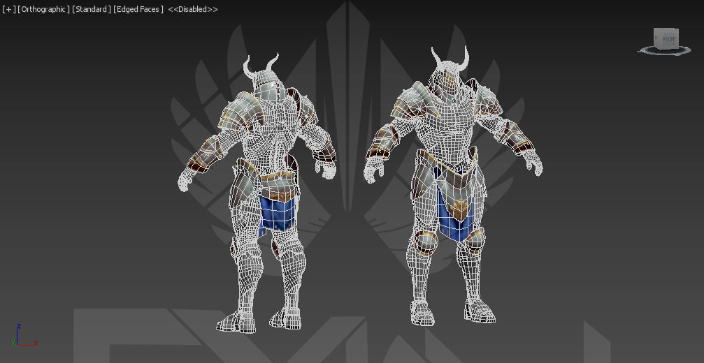 Armored Knight - Low-poly 3D Model Low-poly 3D model_2