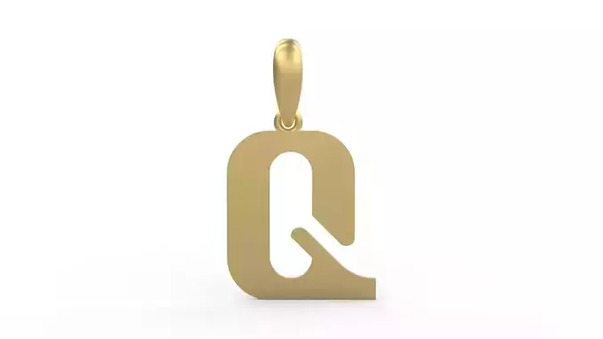 Initial Letters Pendant Cempaka Reguler Q