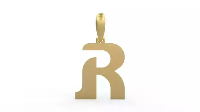 Initial Letters Pendant Cempaka Reguler R