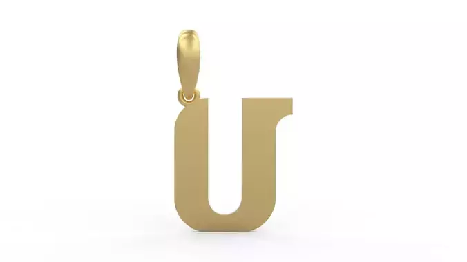 Initial Letters Pendant Cempaka Reguler U