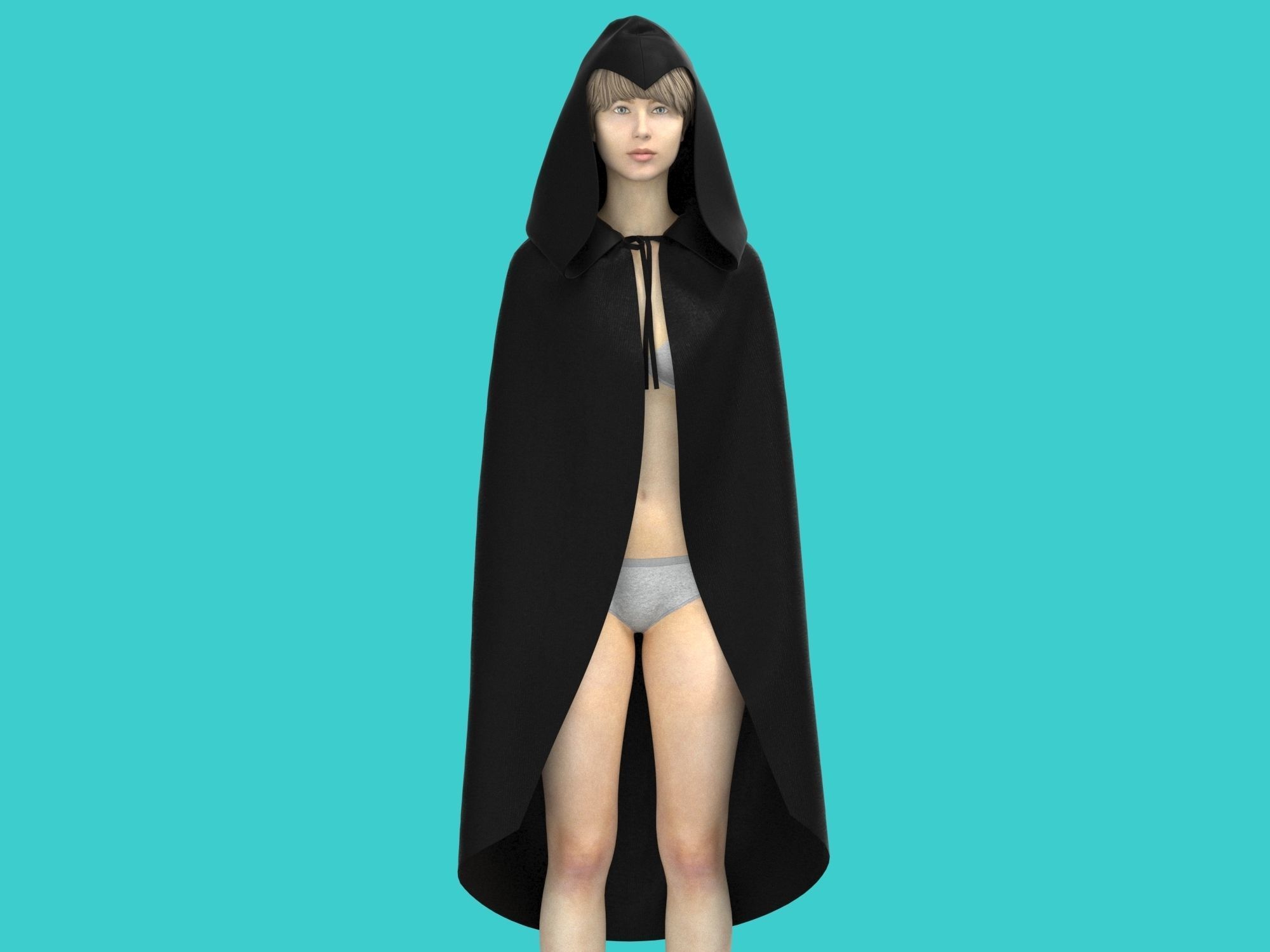 cape hood 3D model_3