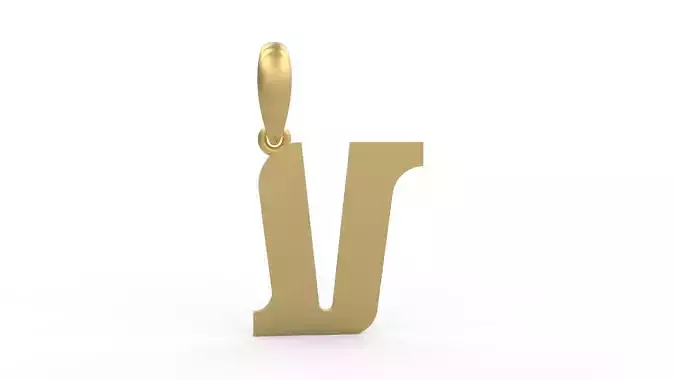 Initial Letters Pendant Cempaka Reguler V