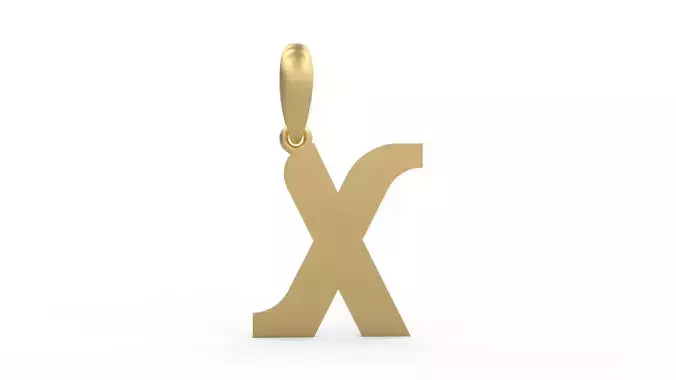 Initial Letters Pendant Cempaka Reguler X