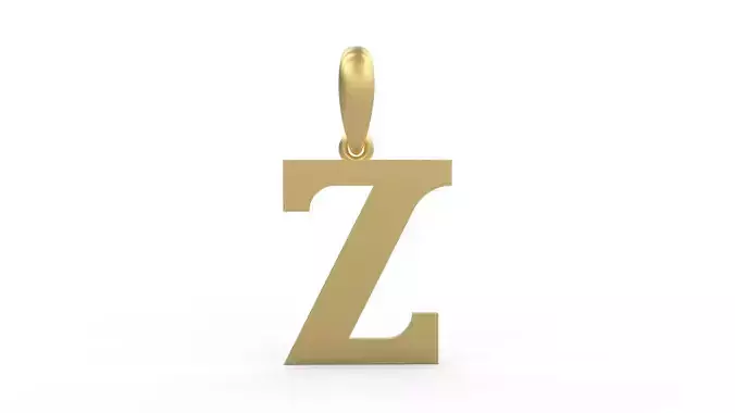 Initial Letters Pendant Cempaka Reguler Z