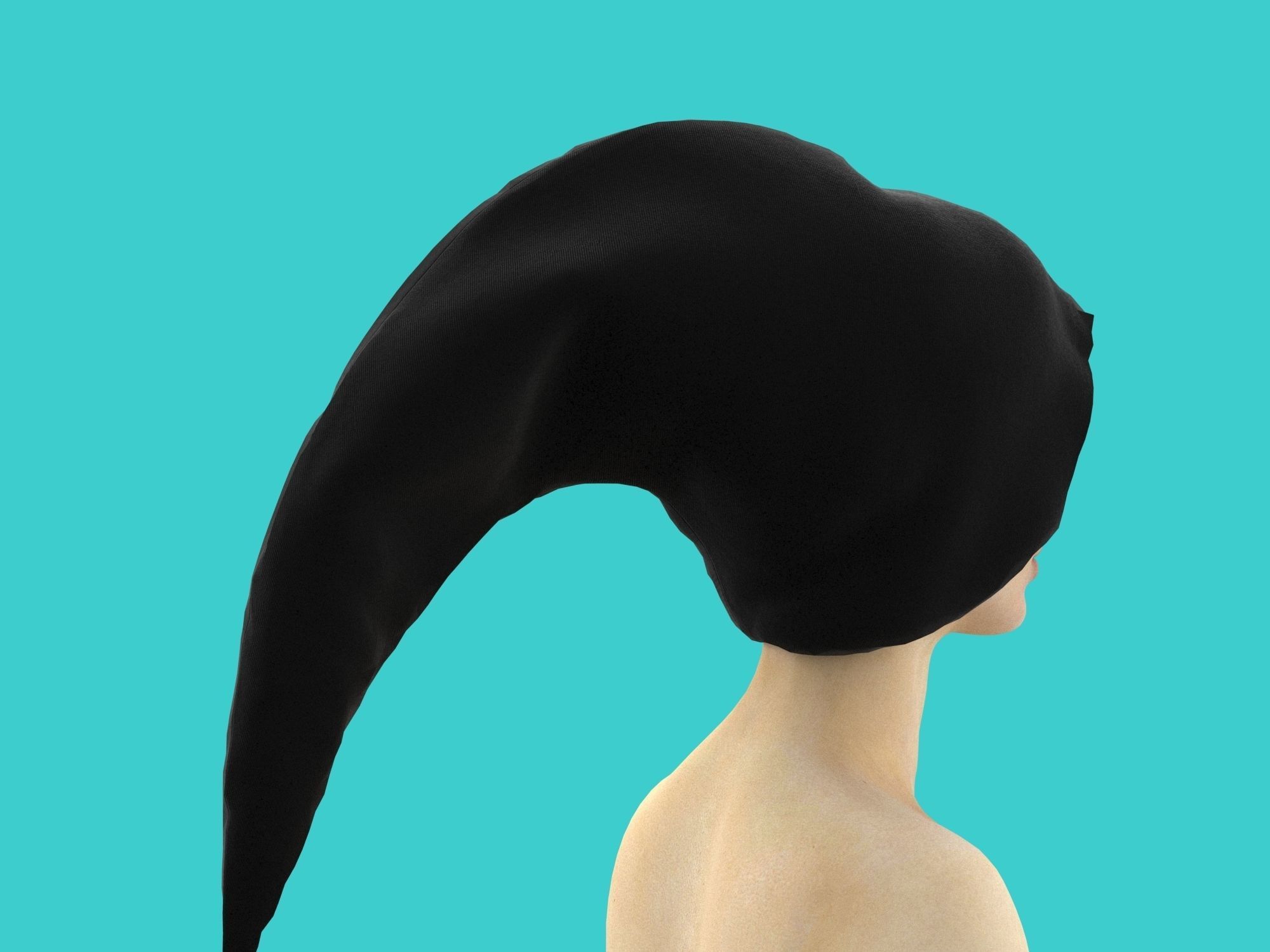 3d hood hat 3D model_6
